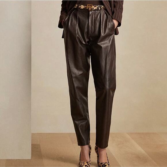 Vintage 80's Toff's Leather Pants - 12 - Picture 7 of 7